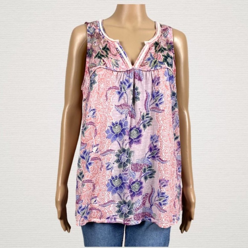 Akemi + Kin Morning Glory Floral Tank Top Sz M